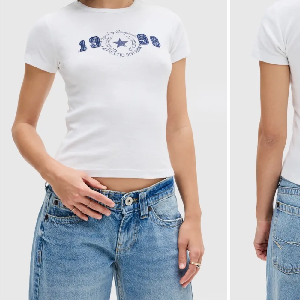 1998 Appliqué Cotton Graphic Baby Tee - BDG Urban Outfitters